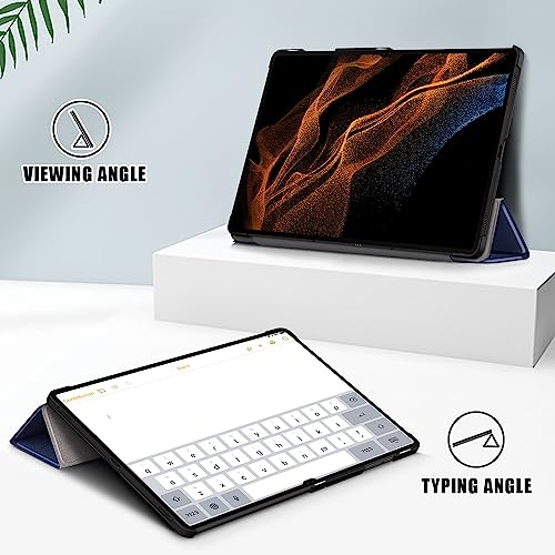 Gylint Case for Samsung Galaxy Tab S10 Ultra 2024/ S9 Ultra 2023/ S8 Ultra 2022 14.6 Inch with S Pen Holder, Lightweight Tri-Fold Stand Cover with Auto Wake/Sleep - Image 2