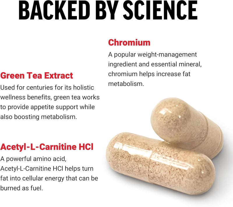 FORCE FACTOR Womens Fat Burner Metabolism Booster and WeightLoss Supplement Support Green Tea Fat Burner WeightLoss Pills to Help with Energy Diet and Exercise Vegan NonGMO 60 Capsules - Image 3