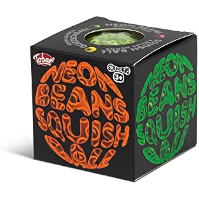 Tobar 38584 SCRUNCHEMS NEON Beans Squish Ball - Image 2