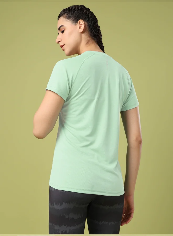 Technosport Technosport Solid Crew Neck Short Sleeve T-Shirt
