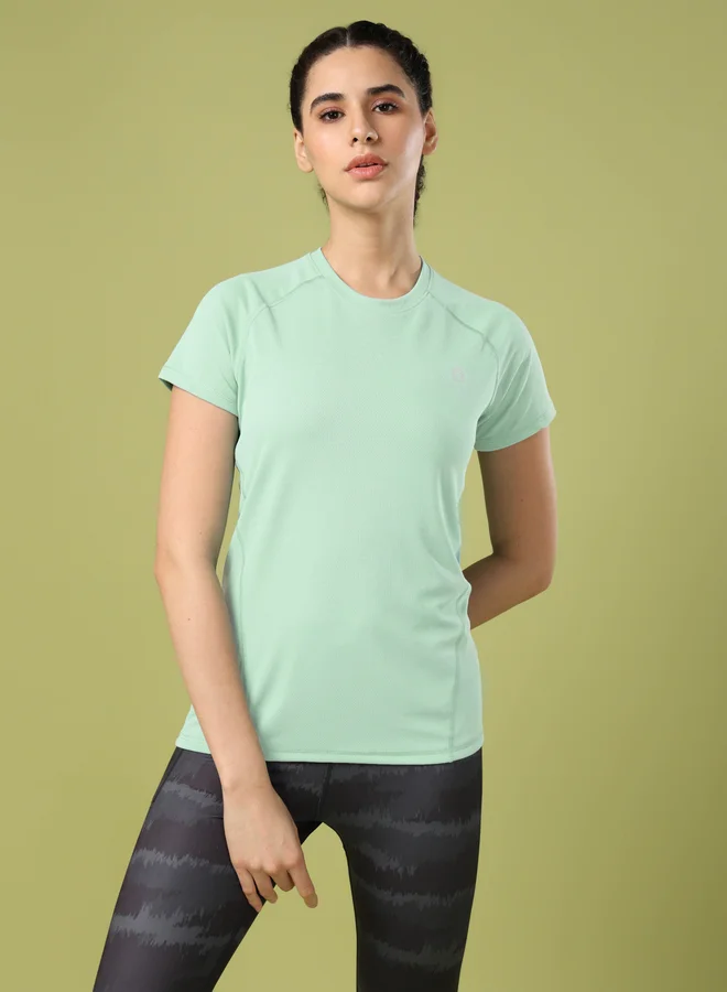 Technosport Technosport Solid Crew Neck Short Sleeve T-Shirt