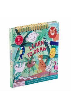 Floss & Rock Jungle Learn to Draw - Kids Creative Drawing Kit includes 8 step-by-step cards, 3 Dry Wipe Colored Pens, and A Dry Wipe Board - pzsku/ZB1624328AAE776FAD4AEZ/45/_/1735546545/37fc8dbe-b2d2-4f59-b61f-10ed82a7c6c3