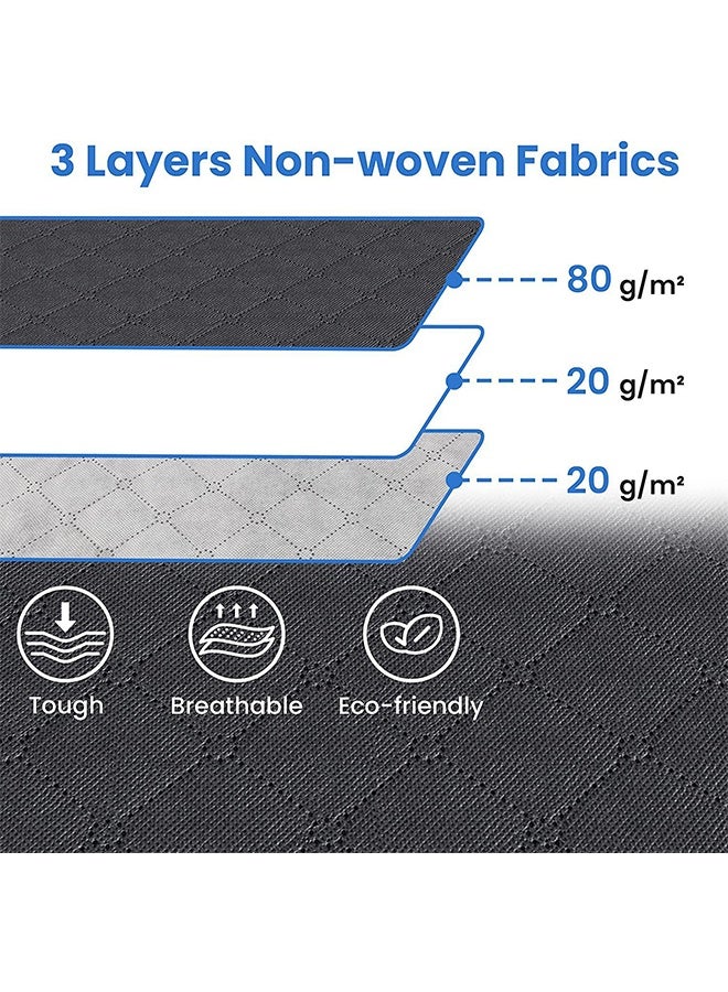 DUNISO 3 Pcs Large Storage Bags，Clothes Organizer，Heavy-Duty Foldable Organizers with Handles and Zippers，Breathable and Moisture-proof，for Storing Duvet Covers, Blankets, Clothing, and Household Items,60*40*35cm - Image 3