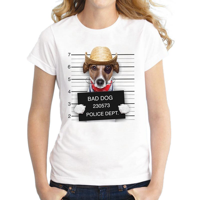 Wish Ladies Short Sleeve T-Shirt Bad Dog Manufacturers - Image 5