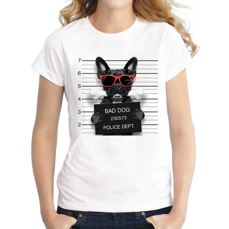 Wish Ladies Short Sleeve T-Shirt Bad Dog Manufacturers - Image 3