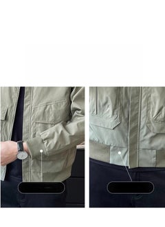 Jeep Men's Trendy Loose Casual Jacket, Baseball Collar, Workwear Jacket  - Image 3