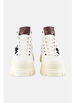 PALLADIUM Women Medium Revolt Hi Tx Lace Up Ankle Boots, White  - Image 3