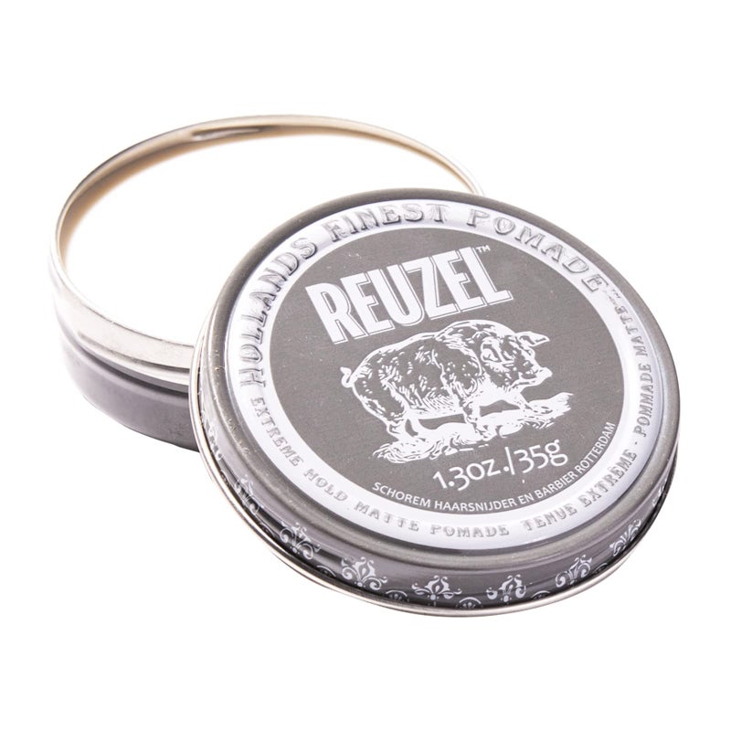 Reuzel REUZEL Extreme Hold Matte Pomade, Strongest All Day Hold, Water Soluble Styling, No Shine & Flake Free, Easy To Wash Out, For and Hairstyles, 1.3 oz - Image 1