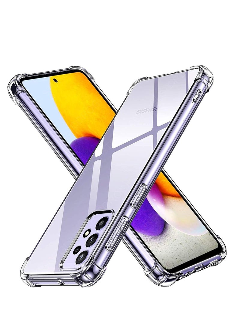 تين تك جراب شفاف مضاد للصدمات لموبايل سامسونج جالاكسي A52 بتصميم رائع عالي الجودة وحماية قصوى من تين تك - شفاف - Image 1