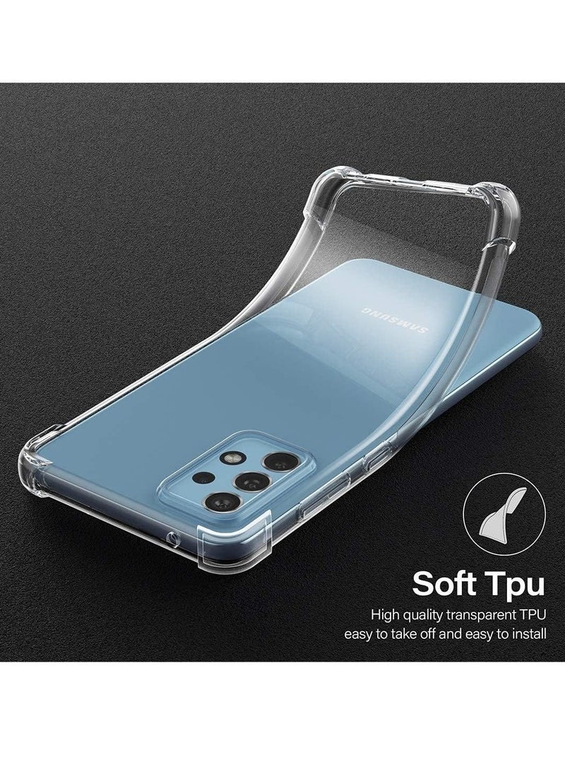 تين تك جراب شفاف مضاد للصدمات لموبايل سامسونج جالاكسي A52 بتصميم رائع عالي الجودة وحماية قصوى من تين تك - شفاف - Image 2