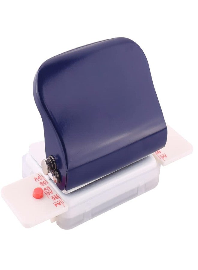Sunydog 6 Hole Paper Punch, Handheld 6 Hole Punch Puncher, 5 Sheet Capacity Round Hole Paper Puncher for A4 A5 B5 Notebook Scrapbook Diary Planner, Pocket Size, 6mm Diameter Holes, Blue - Image 1