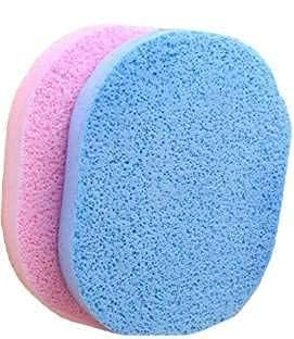 MVM Enterprise Makeup Washing Puff Face Sponge Deep Clean Pad Skin Exfoliating Facial Sponge Pore Pad Makeup Removal Sponge Pad Facial Cleaning Wash Sponge Stick for Women Girl 2 pcs - Image 1