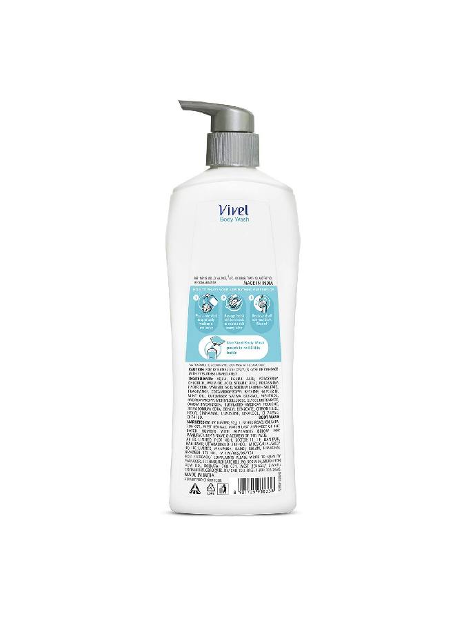 Vivel Body Wash Mint & Cucumber Shower Creme Cooling And Moisturising For soft And smooth skin High Foaming Formula 500ml Pump For Women And Men - Image 4
