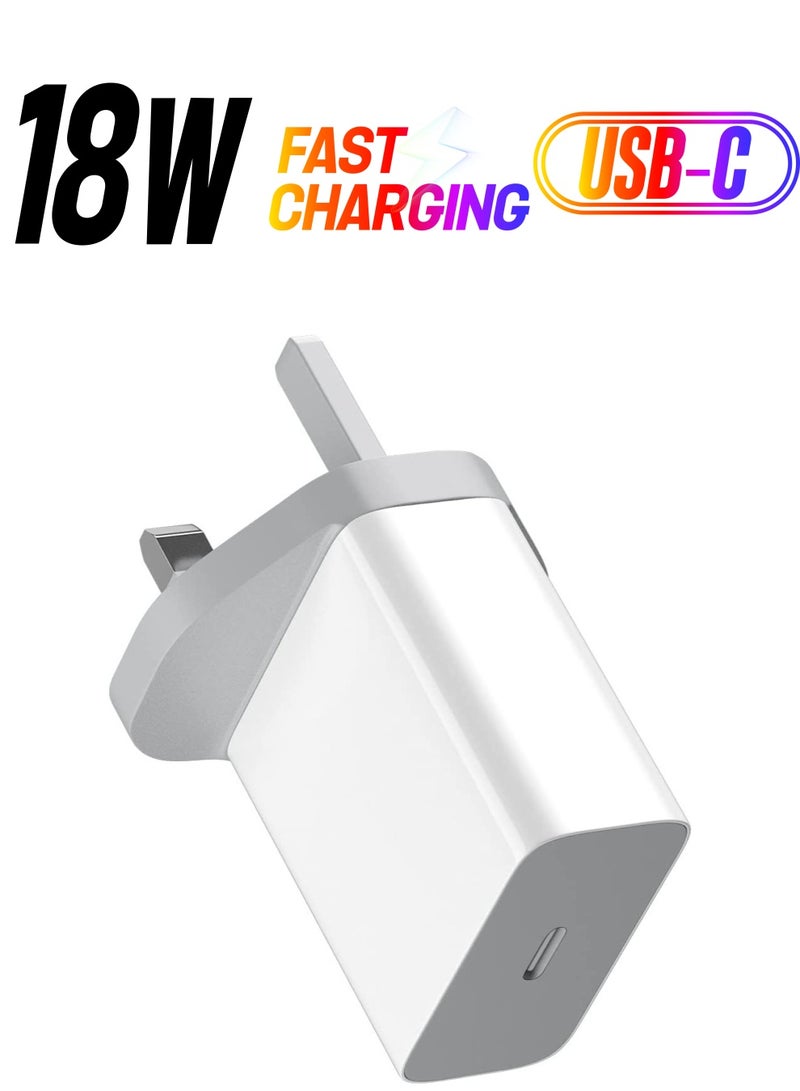 JOMILA 18W USB C Charger, Fast Charger Power Delivery 3.0, PD Type C Wall Charger Compatible with iPhone 12/Mini/Pro 11 Pro Max/XS Max/XS/XR/X/8Plus, iPad/AirPods Pro, Pixel, Samsung Galaxy, and More  - Image 1