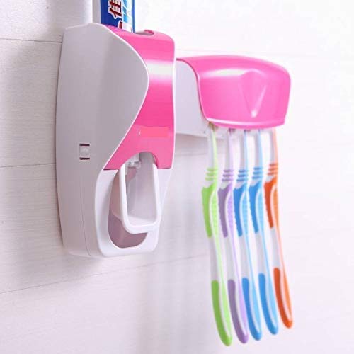 TOPHAVEN TOPHAVEN Toothpaste Dispenser Squeezer with Toothbrush Holder  - Image 2