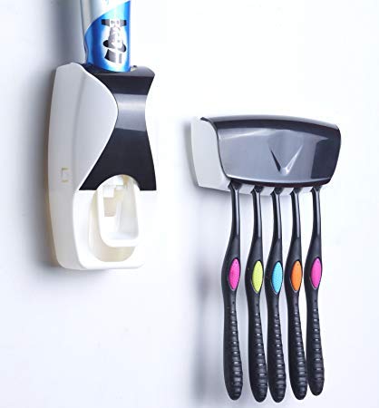 TOPHAVEN TOPHAVEN Toothpaste Dispenser Squeezer with Toothbrush Holder  - Image 3