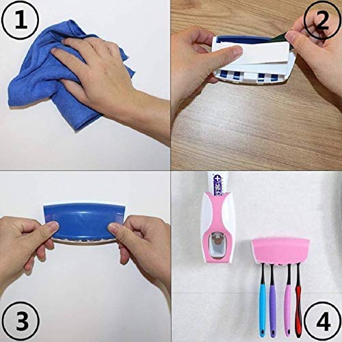 TOPHAVEN TOPHAVEN Toothpaste Dispenser Squeezer with Toothbrush Holder  - Image 4