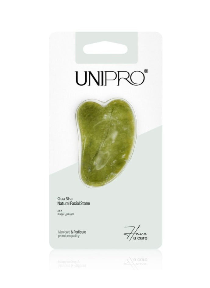 Unipro - Unipro Natural Gua Sha Stone for Face - Facial Massage Tool for Improved Blood Circulation and Skin Rejuvenation - Image 1