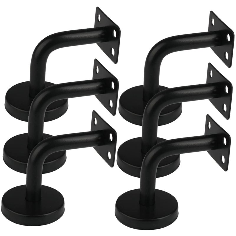 6 Pcs Stainless Steel Handrail Brackets Wall Mount Support For Stair Railing Banisters - Image 2