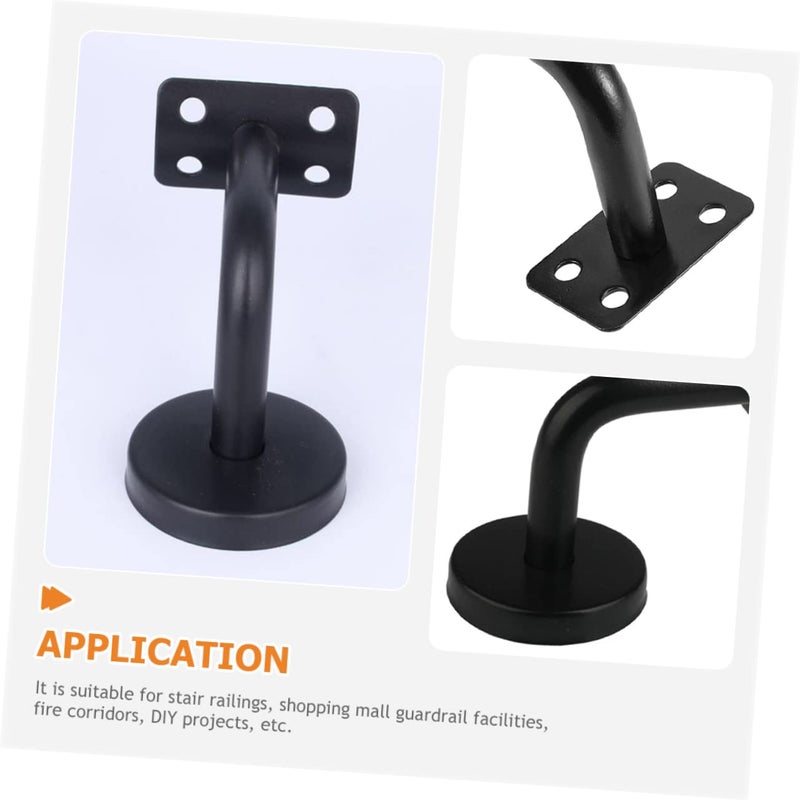 6 Pcs Stainless Steel Handrail Brackets Wall Mount Support For Stair Railing Banisters - Image 5