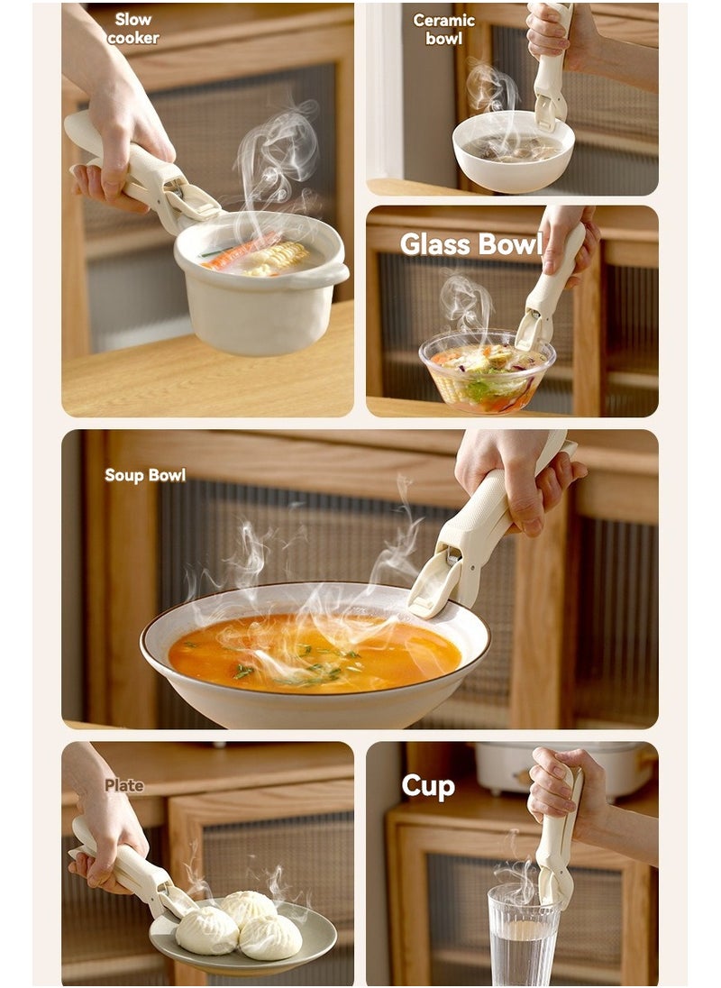 Generic - Household anti-scalding bowl clip, steamer anti-skid and heat-resistant clip, labor-saving bowl clip - Image 1