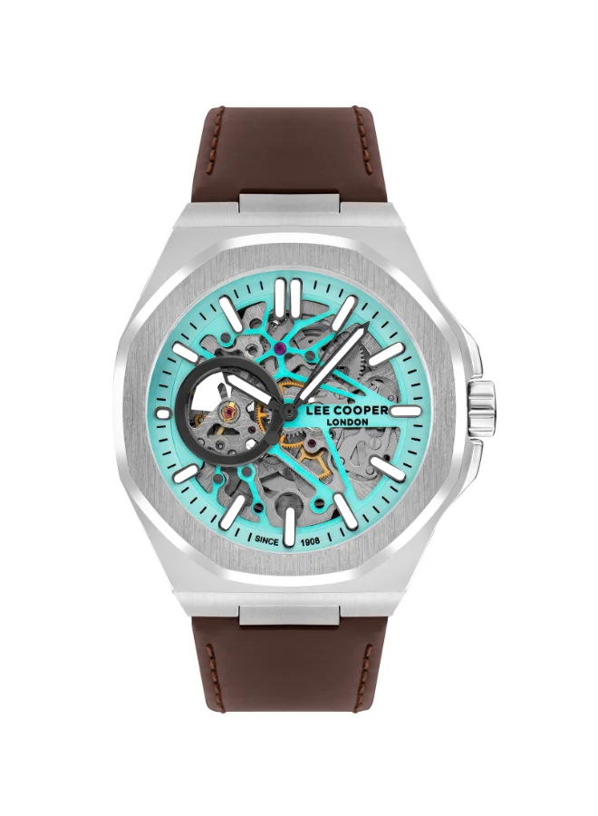 Lee Cooper Men's Leather Automatic  Watch LC07978.391 - 43 mm