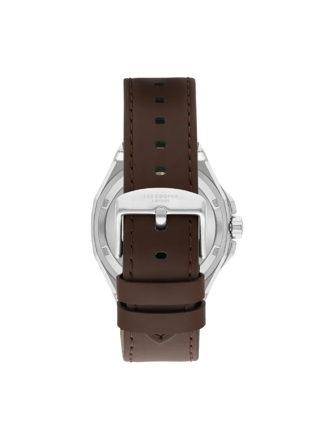 Lee Cooper Men's Leather Automatic  Watch LC07978.391 - 43 mm