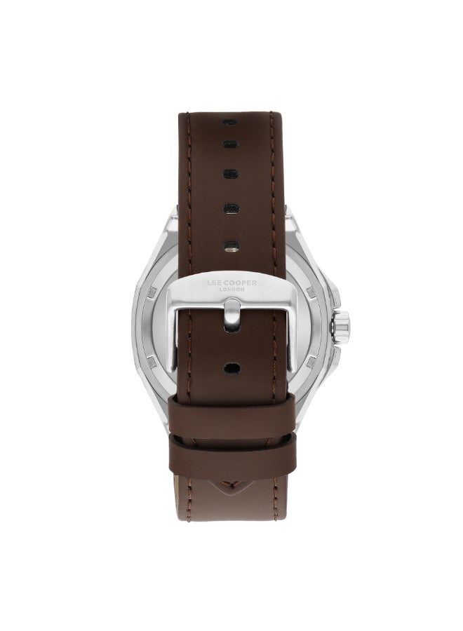 Lee Cooper Men's Leather Automatic  Watch LC07978.391 - 43 mm  - Image 3
