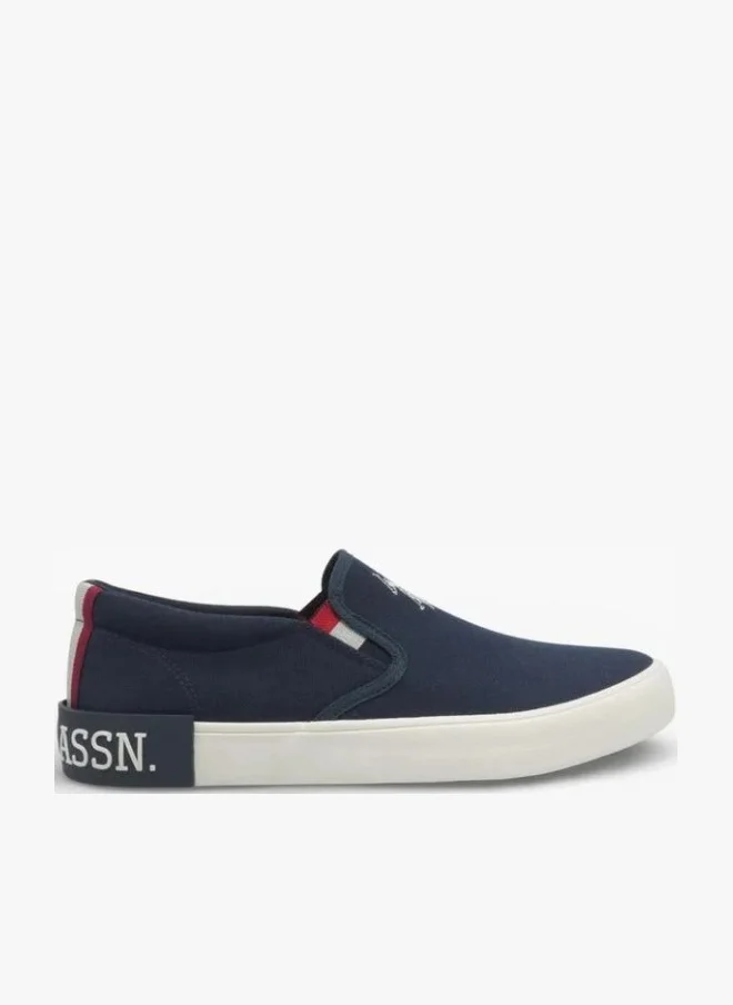 U.S. Polo Assn. U.S. Polo Assn. Men’s Navy TOMAN GLB 6FX Slip-On Sneakers – Casual Canvas Lifestyle Shoes for Everyday Comfort