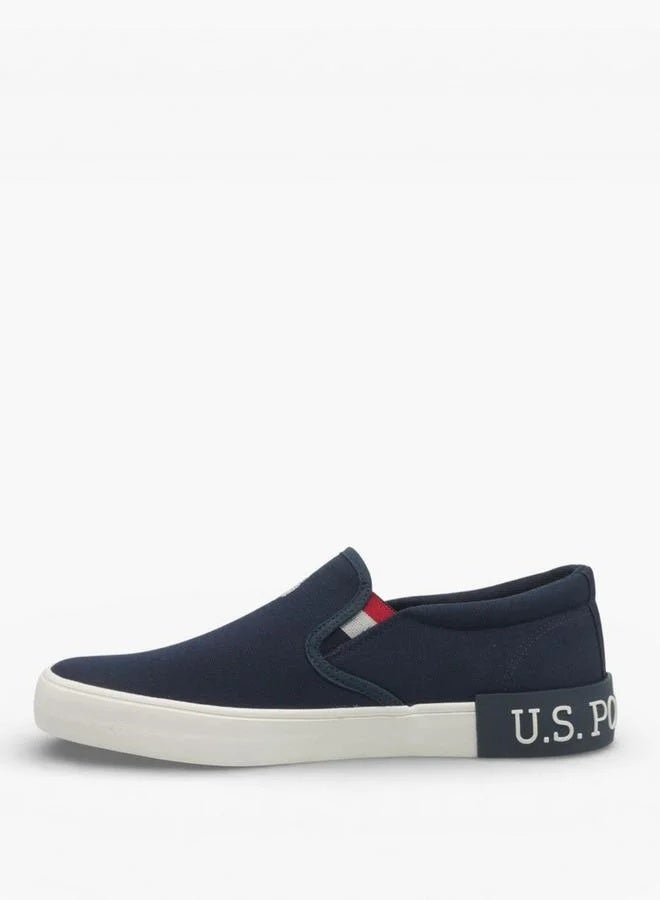 U.S. Polo Assn. Men’s Navy TOMAN GLB 6FX Slip-On Sneakers – Casual Canvas Lifestyle Shoes for Everyday Comfort - Image 4