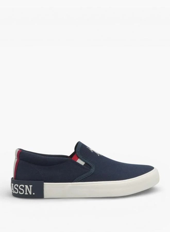 U.S. Polo Assn. Men’s Navy TOMAN GLB 6FX Slip-On Sneakers – Casual Canvas Lifestyle Shoes for Everyday Comfort - Image 3