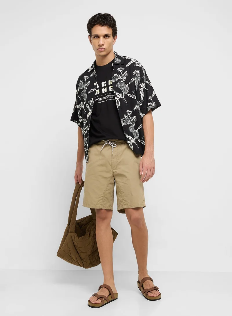 JACK & JONES  Aop Printed Oversized Shirt for Men | Best Price UAE