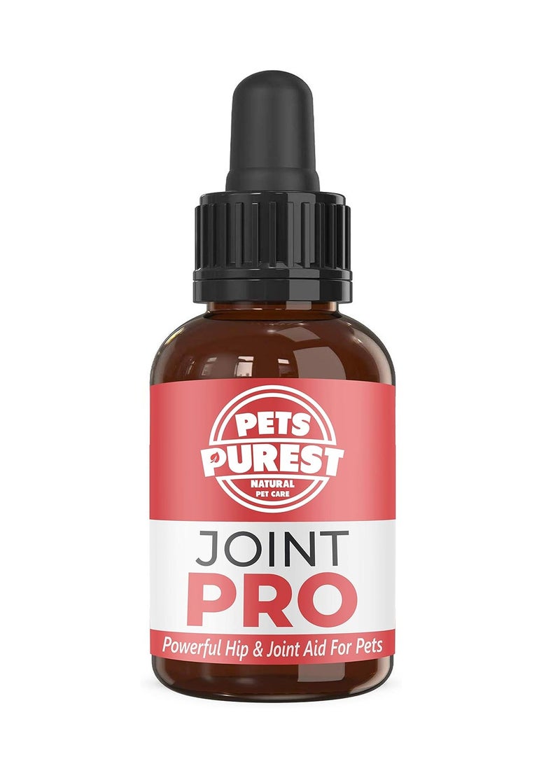 Pets Purest Hip and Joint Supplement for Dogs Adult and Senior 100 Natural Liquid Joint Care with Turmeric Supports Mobility and Flexibility - Image 1