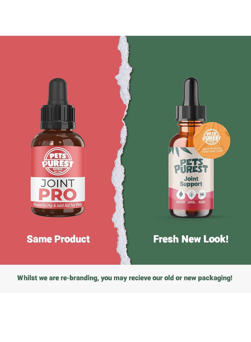 Pets Purest Hip and Joint Supplement for Dogs Adult and Senior 100 Natural Liquid Joint Care with Turmeric Supports Mobility and Flexibility - Image 2