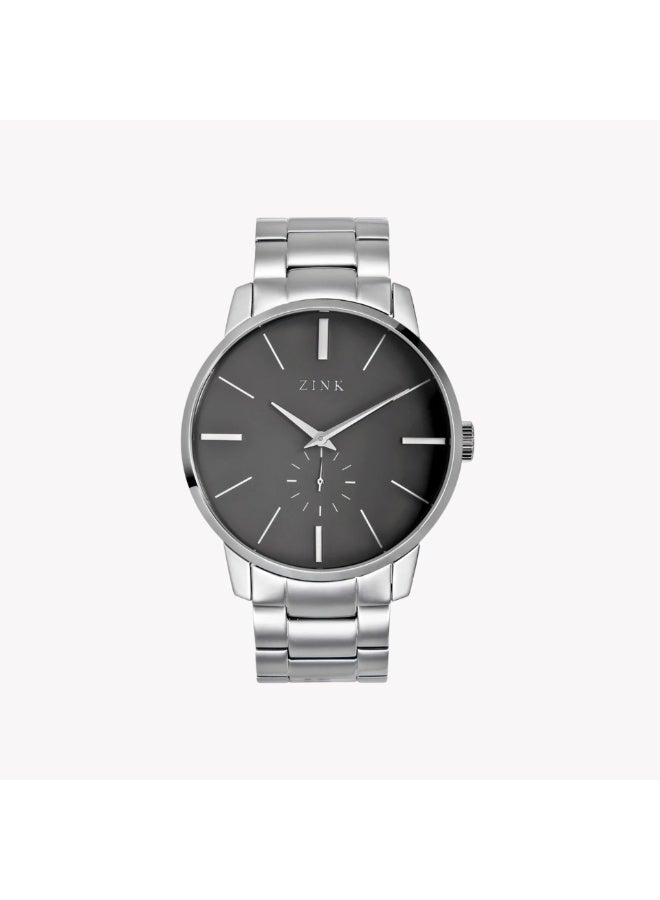 زنك ساعة زينك للرجال من الفولاذ المقاوم للصدأ الفضية | ZK126G5SS-36 - Image 1