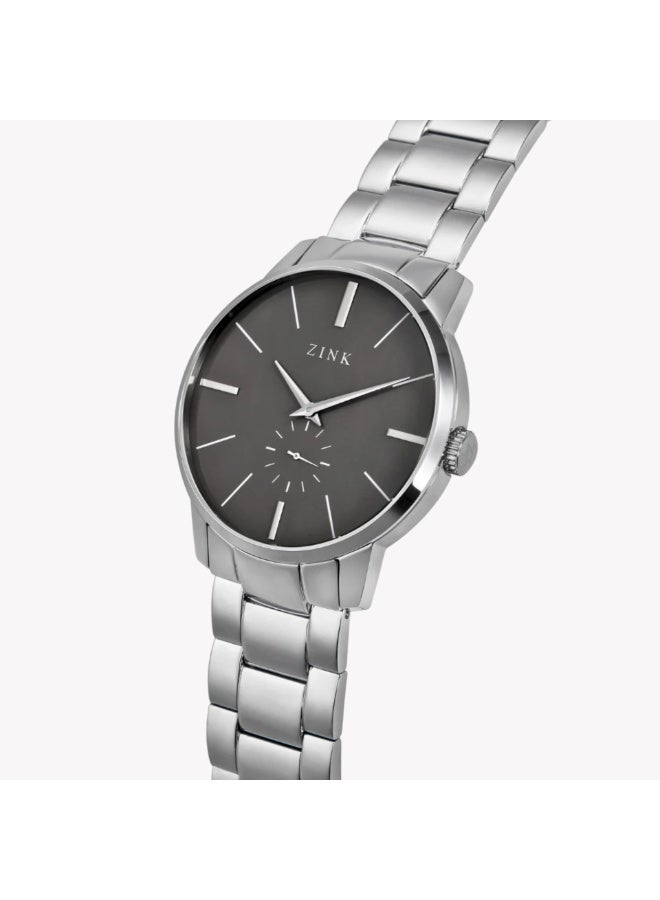 زنك ساعة زينك للرجال من الفولاذ المقاوم للصدأ الفضية | ZK126G5SS-36 - Image 2
