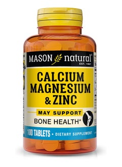 MASON Natural Calcium Magnesium and Zinc, 100 Tablets 