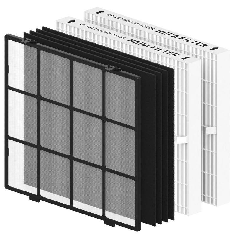 Washable PreFilter Kit for Coway Airmega AP1512HH200M Air Purifier Includes Reusable PreFilter 2 HEPA  4 Carbon Filters Compared to Part 3304899
