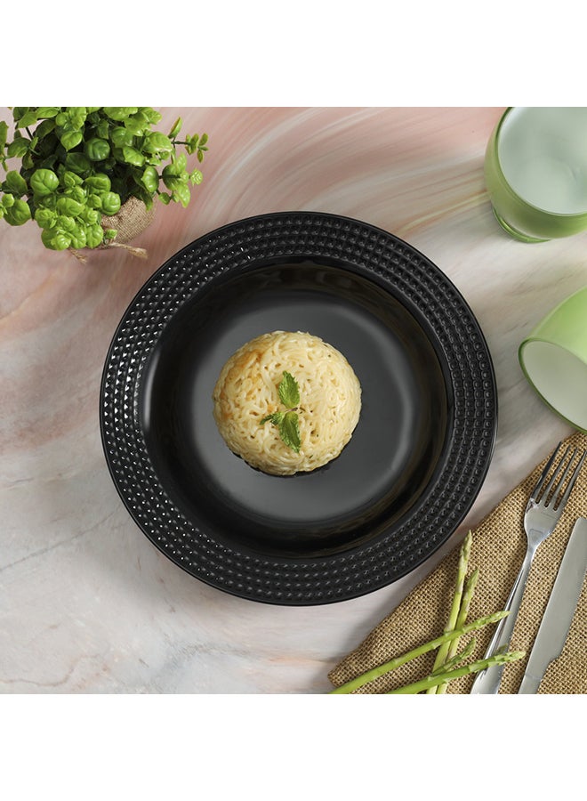 Royalford Melamine  Biza Soup Plate Black 8inch - Image 3
