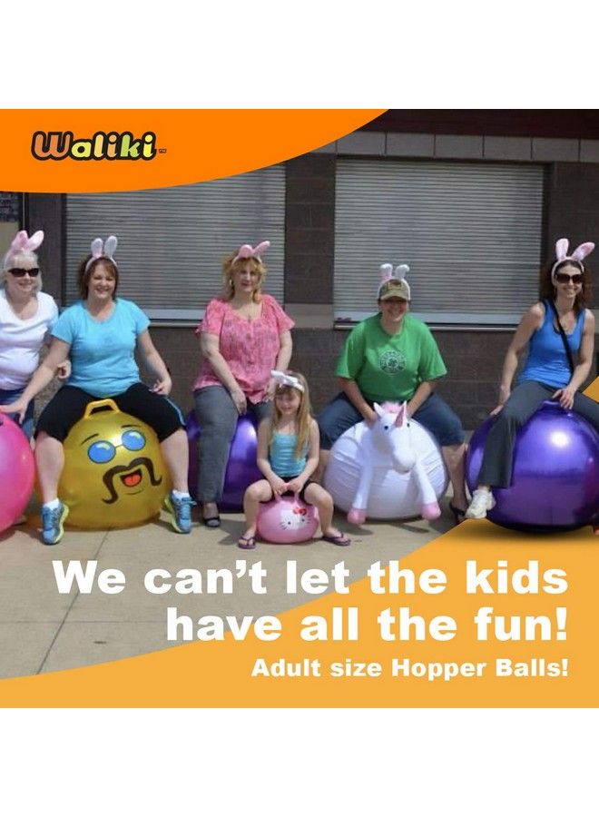 WALIKI Hopper Ball For Adults ; Hippity Hop ; Jumping Hopping Ball ; Bouncy Ball ; Field Day (29"/75Cm) - Image 5