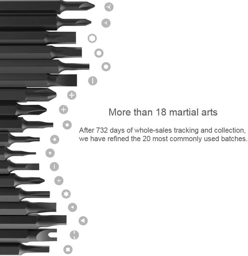 لوميف مفك براغي كهربائي لاسلكي 20 في 1، مجموعة مفكات براغي دقيقة لإصلاحات منزلية (تعمل بالبطارية) - Image 5