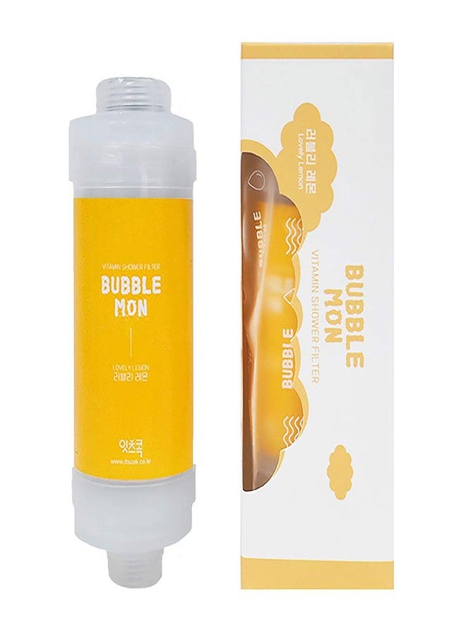 MYMI BUBBLEMON Vitamin Shower Filter (Lovely Lemon) Vitamin C Shower Filter Skin Moisturizing Skin Dry Protection Aroma Therapy Made in Korea - Image 2