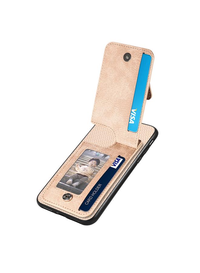 اس-توب جراب هاتف iPhone SE 2022 / 2020 / 7 / 8 مصنوع من ألياف الكربون مع سحاب رأسي - Image 3