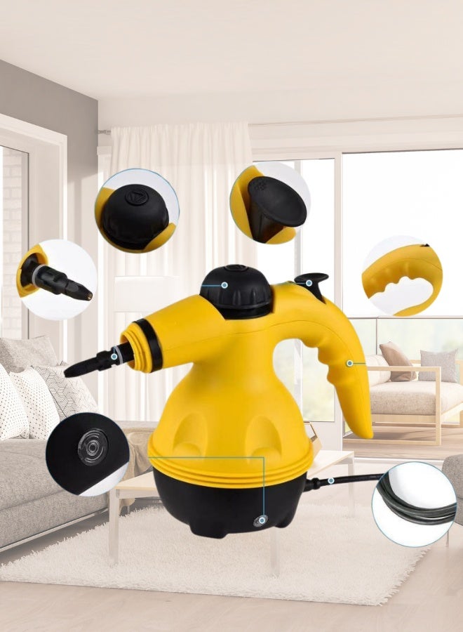 Portable Handheld Steam Cleaner 1000w Multifunctional High Temperature With 9 Pieces Accessories Suitable For Kitchen Sofa Bathroom Window - Image 4