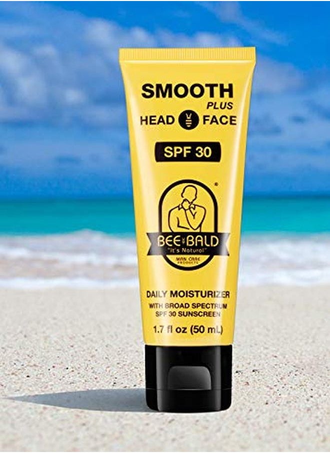 Bee Bald - Smooth Plus Daily Moisturizer W/Spf 30 Broad Spectrum Sunscreen Tones, Hydrates & Moisturizes While Protecting Skin From The Sun'S Harmful Uva/Uvb Rays. - Image 1