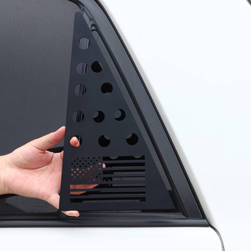 Voodonala for 4Runner Rear Window Molding Panel Cover Aluminum Alloy Compatible with Toyota 4Runner Accessories 20102023 - Image 2