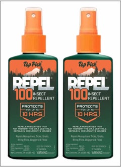 Advanced 10-Hour Insect Repellent - Protection from 100 Types of Insects Pack of 2