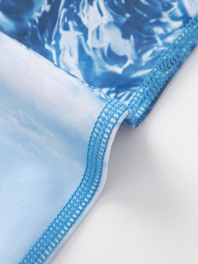 بالابالا بدلة سباحة للبأكمام قصيرة مع قبعة مطابقة للأولاد - Image 5