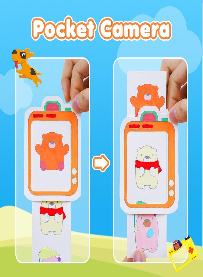 YPLUS Water Colouring Book for Children Painting Watercolour Paint Set Paper for Kids, Magic Book Arts and Crafts Gift for Drawing - Mini Monsters - Image 4