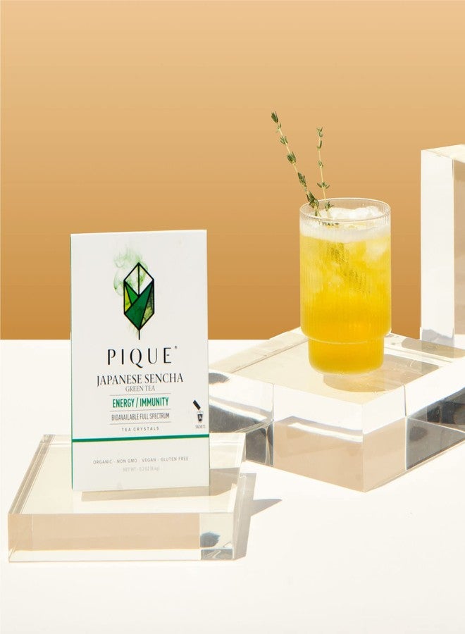 Pique Organic Sencha Tea Crystals - Supports Immunity, Energy - 28 Single Serve Sticks (Pack of 2) - Image 4
